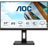 AOC Monitor 24P2Q 61cm/24" 16:9 4ms HDMI DVI VGA DisplayPort VESA Pivot Speaker Full HD Black